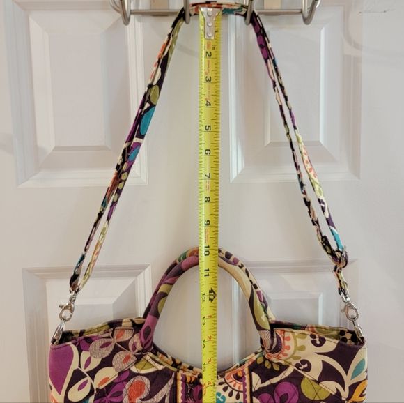 Vera Bradley Plum Crazy Purple Floral Top Handle Bag‎ Purse - Picture 9 of 14